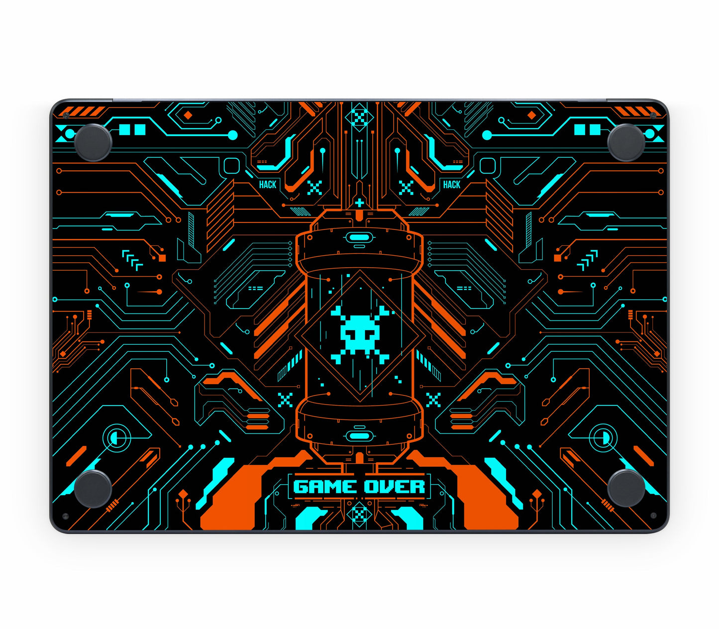 MacBook Air 13" (2025, M4) skin, Fatal Error, bottom skin