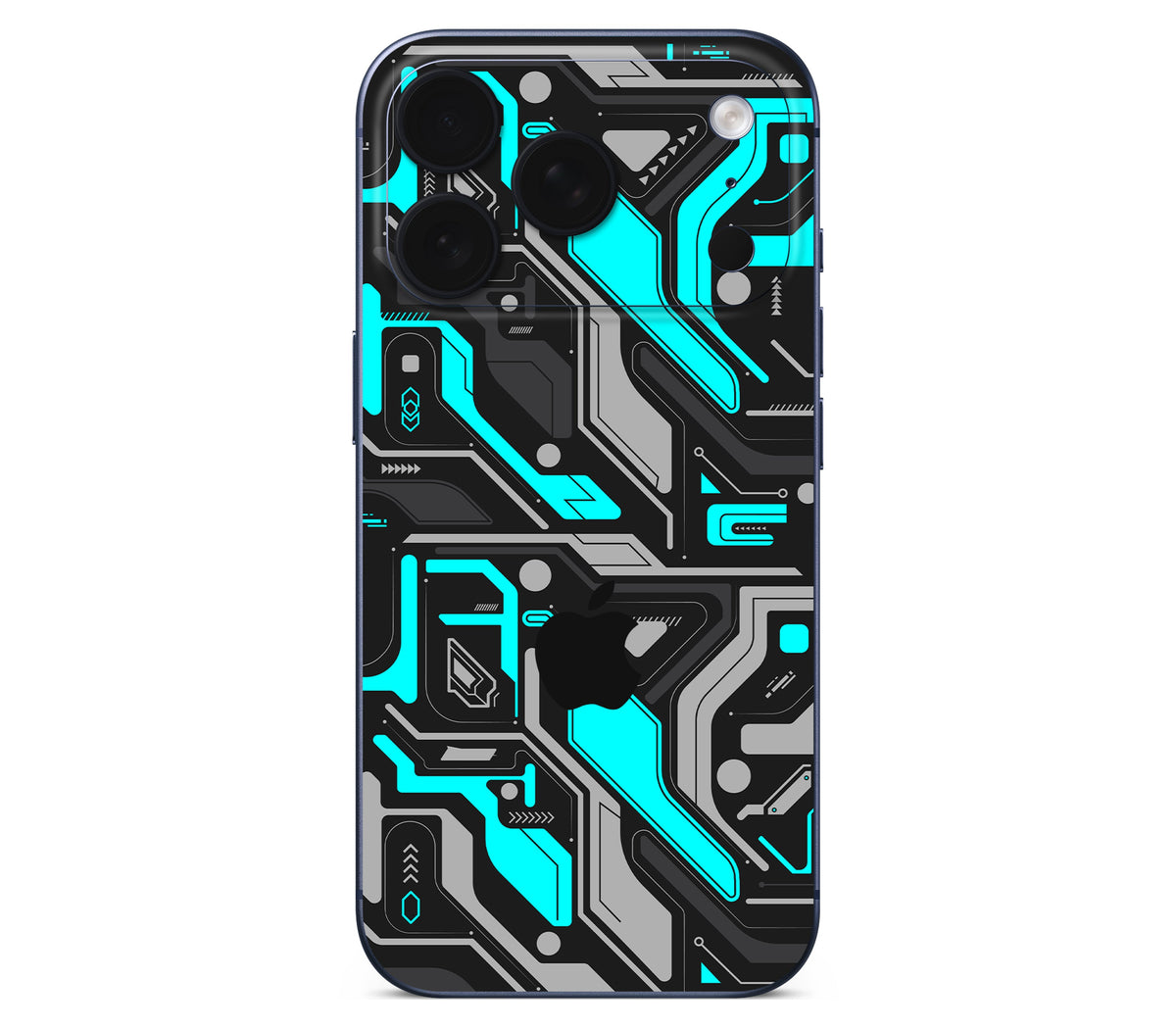 iPhone 18 Pro skin, Code Rot (Glitch), back skin with logo cutout