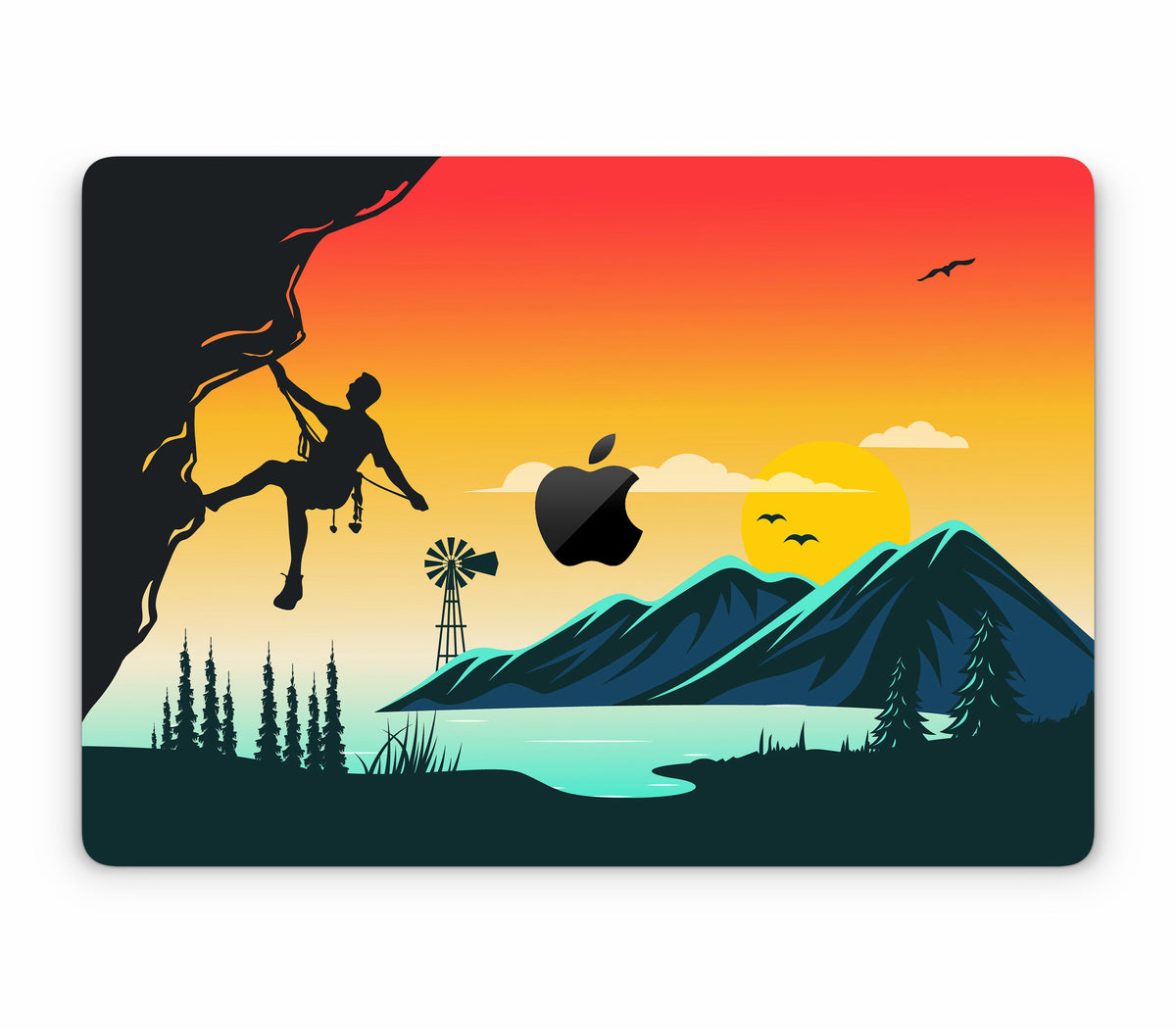 MacBook Pro 16" (2021, M1) skin, Skybound, top skin with logo cutout