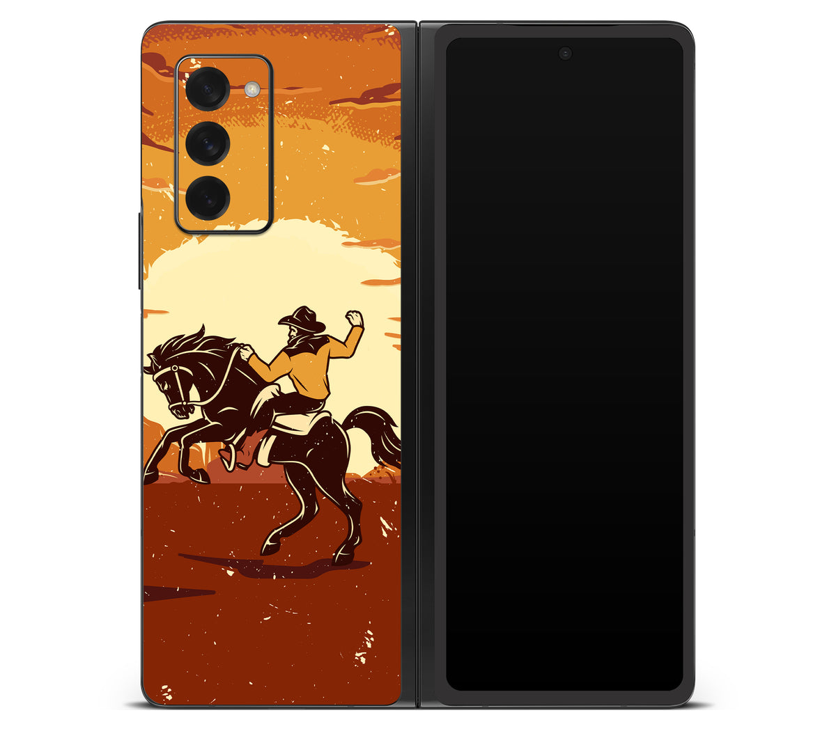 Galaxy Z Fold 2 skin, Cowboy, back skin