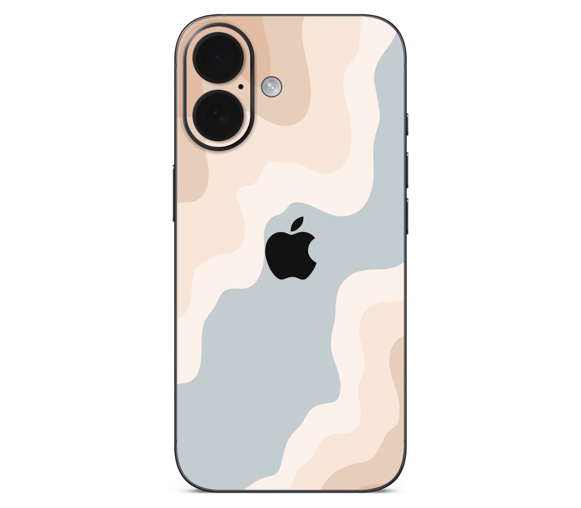 iPhone 16 Plus skin, Drift (Haze), back skin with logo cutout