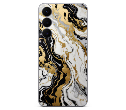 Galaxy S25 FE skin, Gold Flare, back skin