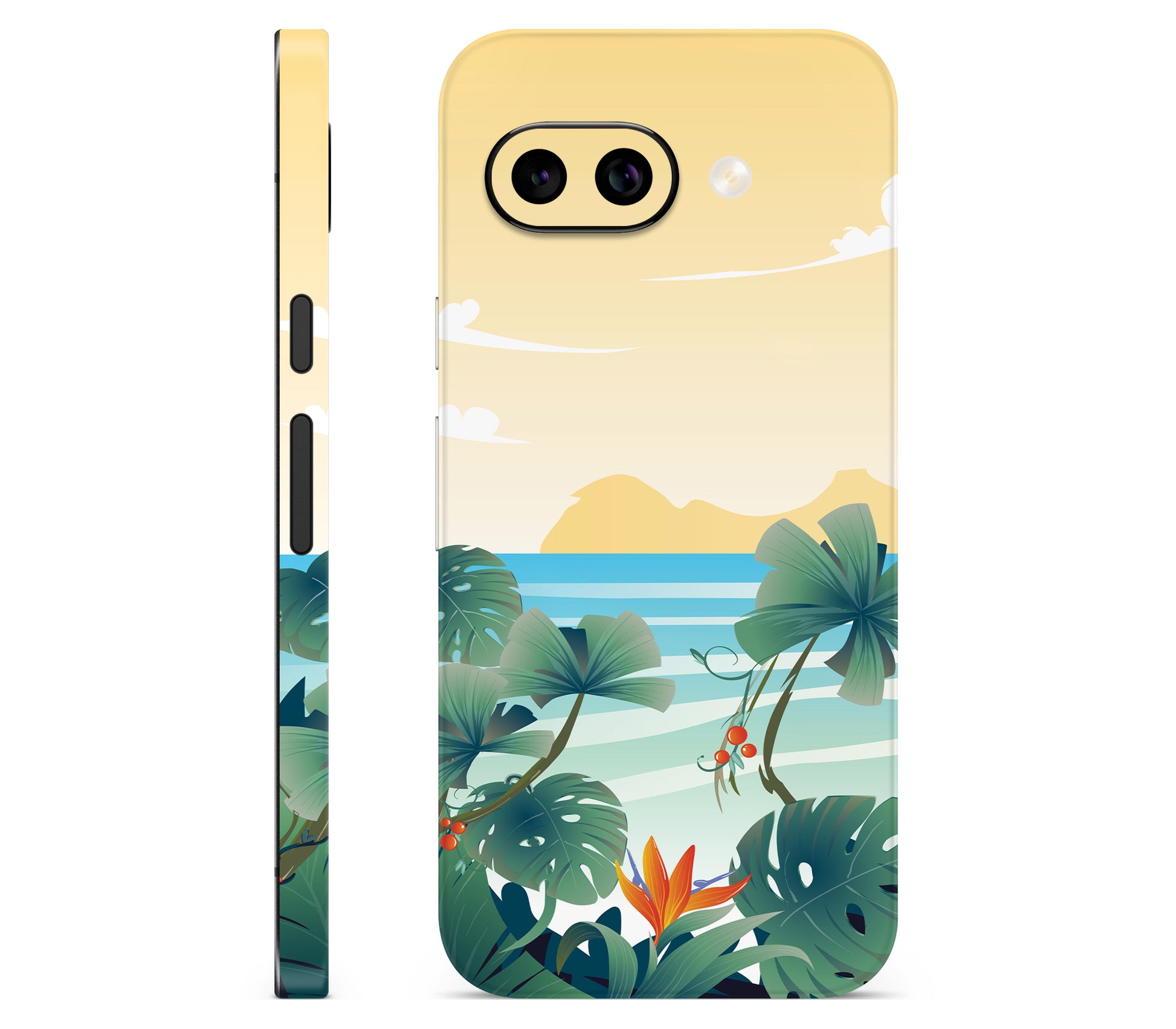 Google Pixel 10A skin, Sizzle Bay, full wrap skin