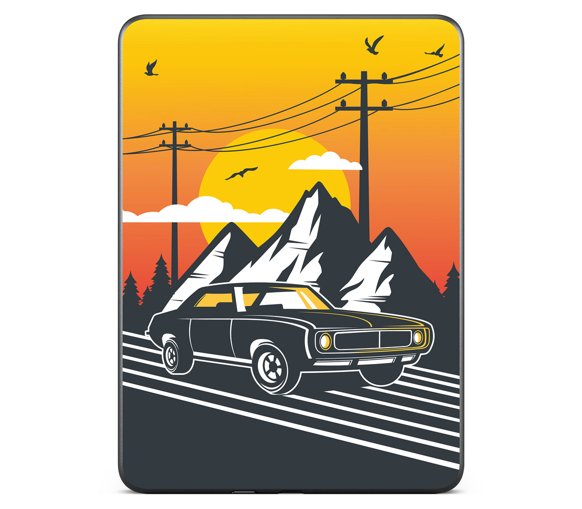 Kindle Colorsoft 2024 skin, Last Ride, back skin