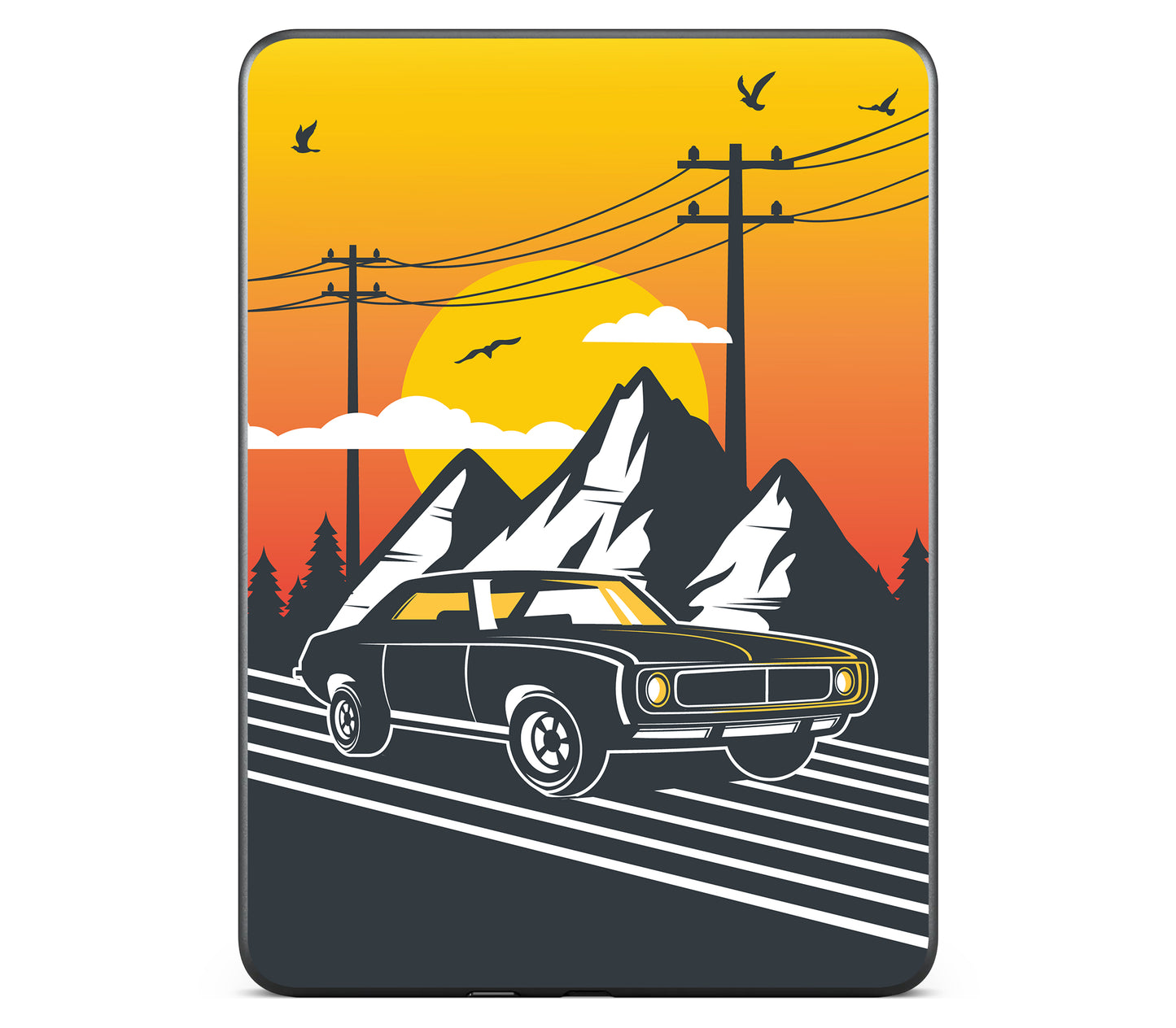 Kindle Colorsoft 2024 skin, Last Ride, back skin