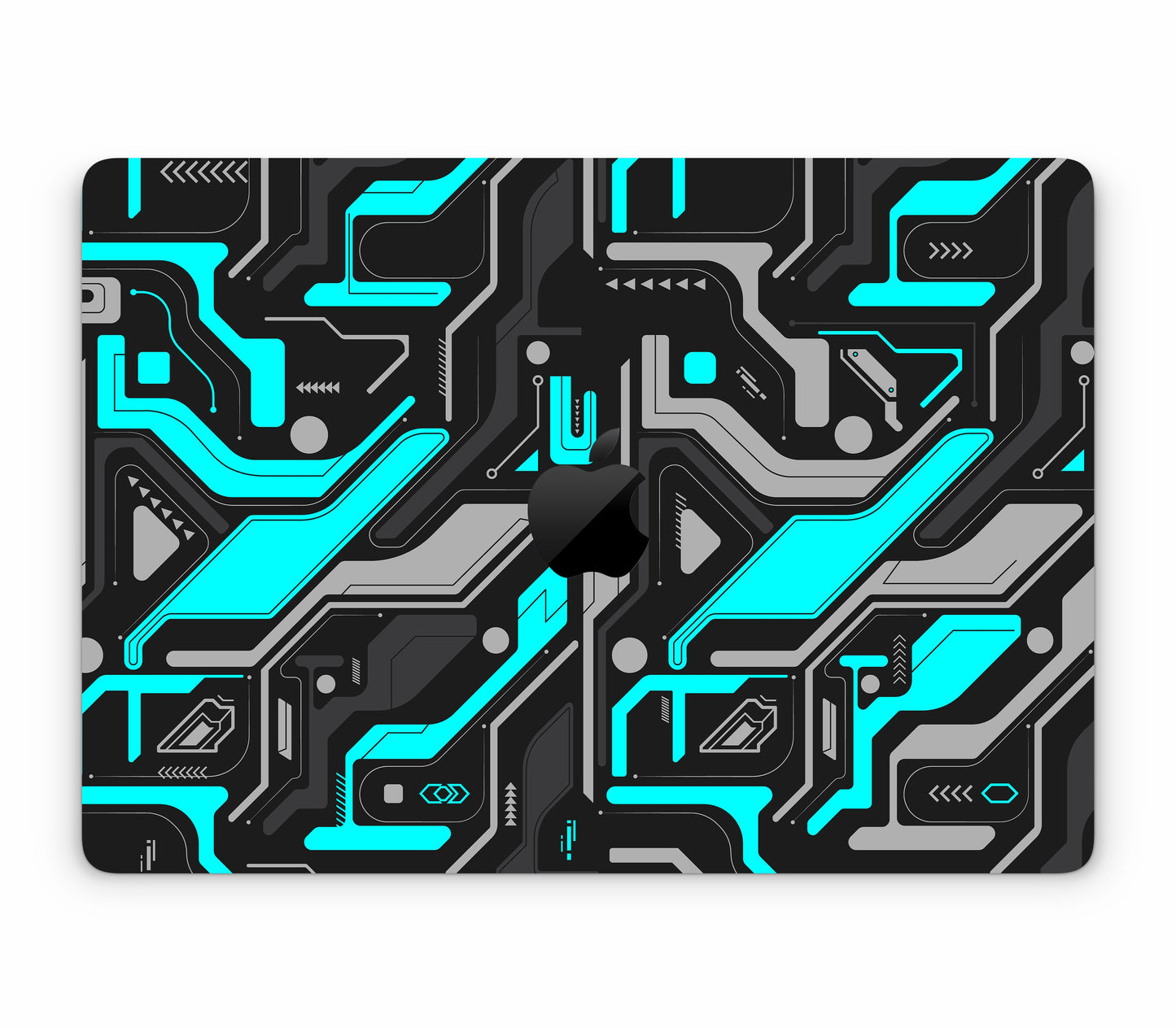 MacBook Pro 13" (2016-2019) Touch Bar skin, Code Rot (Glitch), top skin with logo cutout