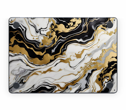 MacBook Air 15" (2025, M4) skin, Gold Flare, bottom skin