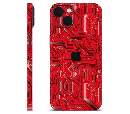 iPhone 13 skin, REDLINE, full wrap with logo cutout
