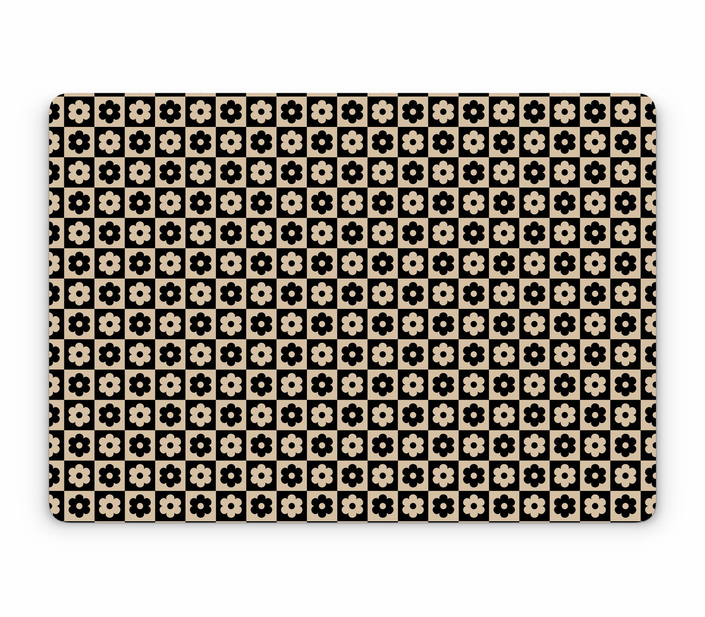 MacBook Air 13" (2025, M4) skin, Floral Grid, top skin without logo cutout