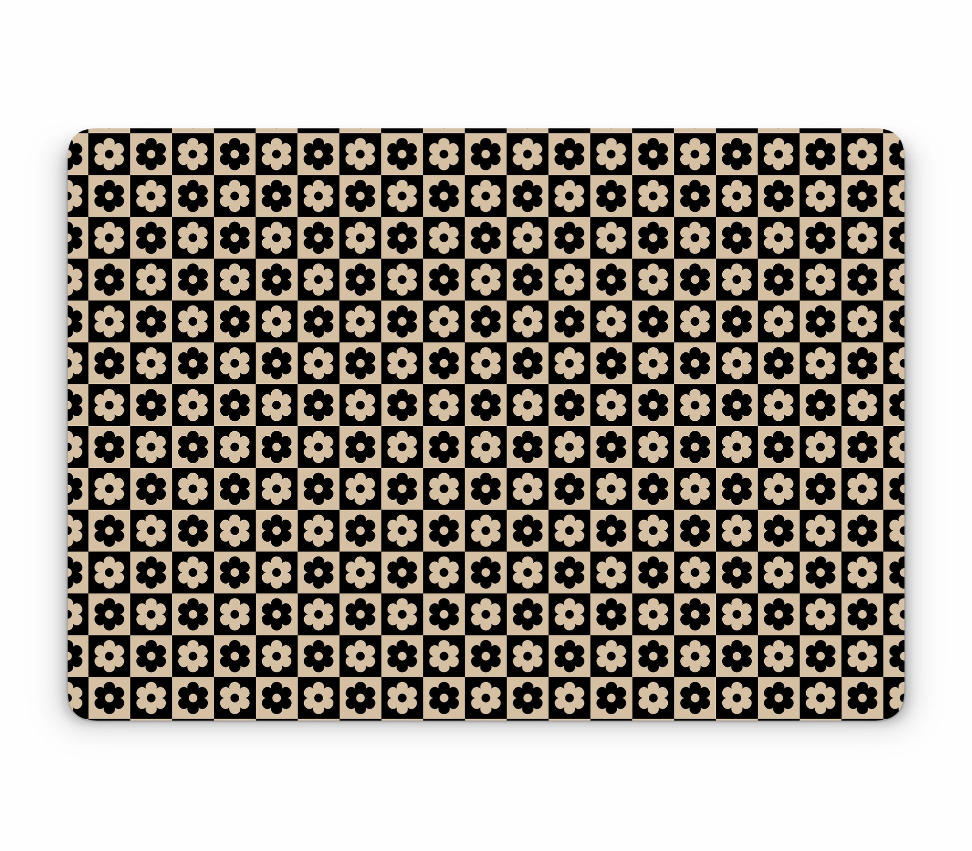 MacBook Air 13" (2024, M3) skin, Floral Grid, top skin without logo cutout