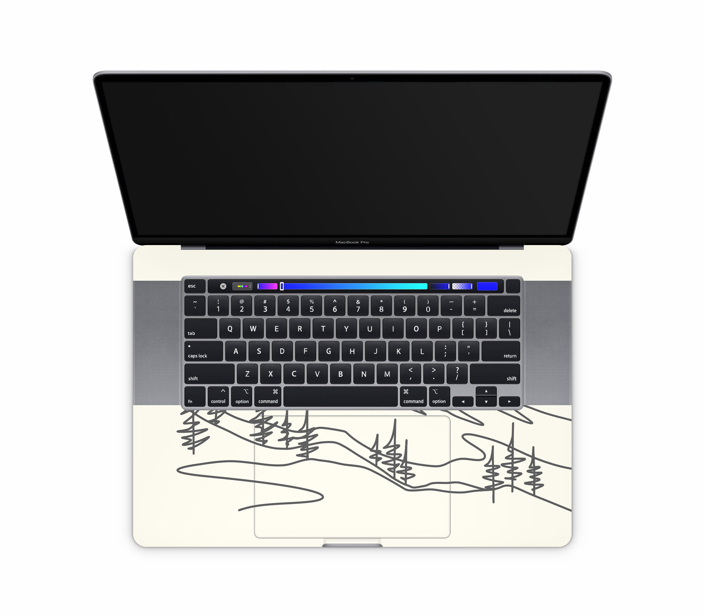 MacBook Pro 16" (2019, Touch Bar) skin, Offline, inside skin