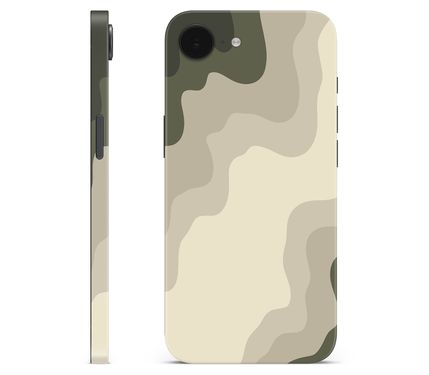 iPhone 16e skin, Drift (Mirage), full wrap without logo cutout