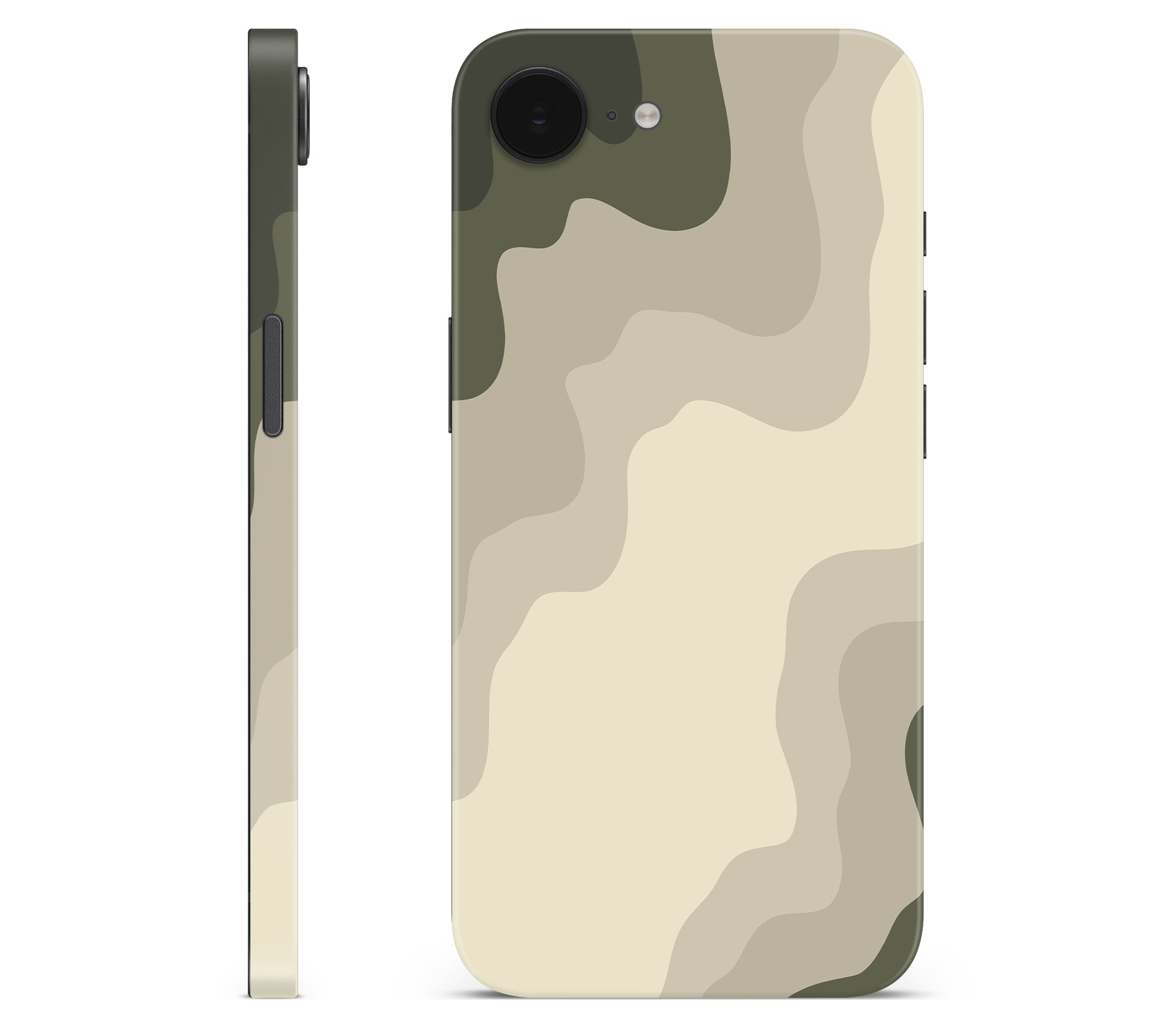 iPhone 16e skin, Drift (Mirage), full wrap without logo cutout