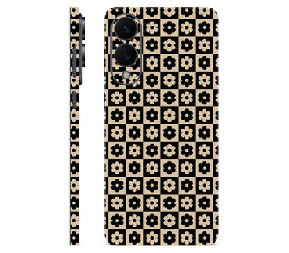 Galaxy S25 Edge skin, Floral Grid, full wrap skin