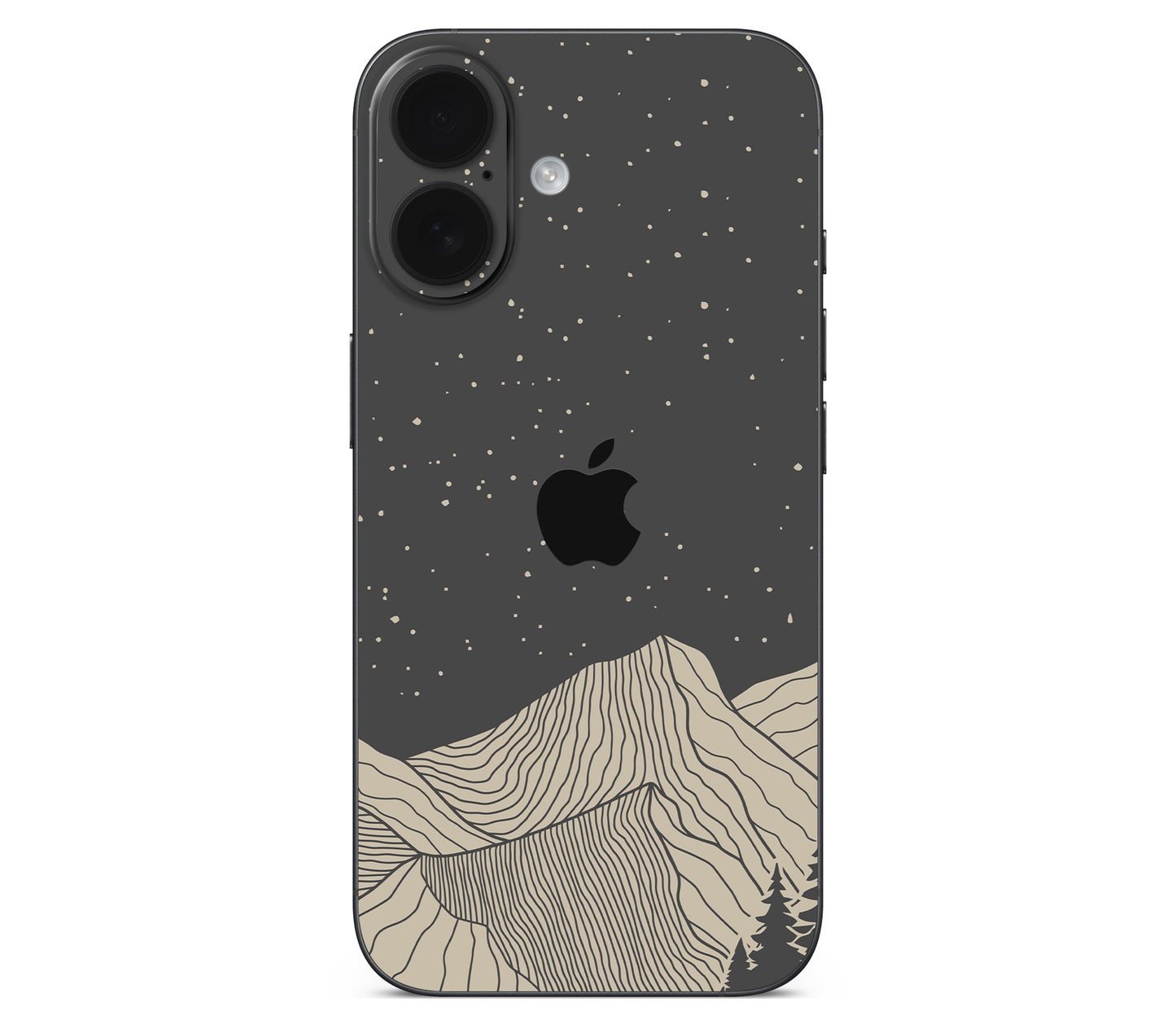 iPhone 16 Plus skin, Nightline, back skin with logo cutout