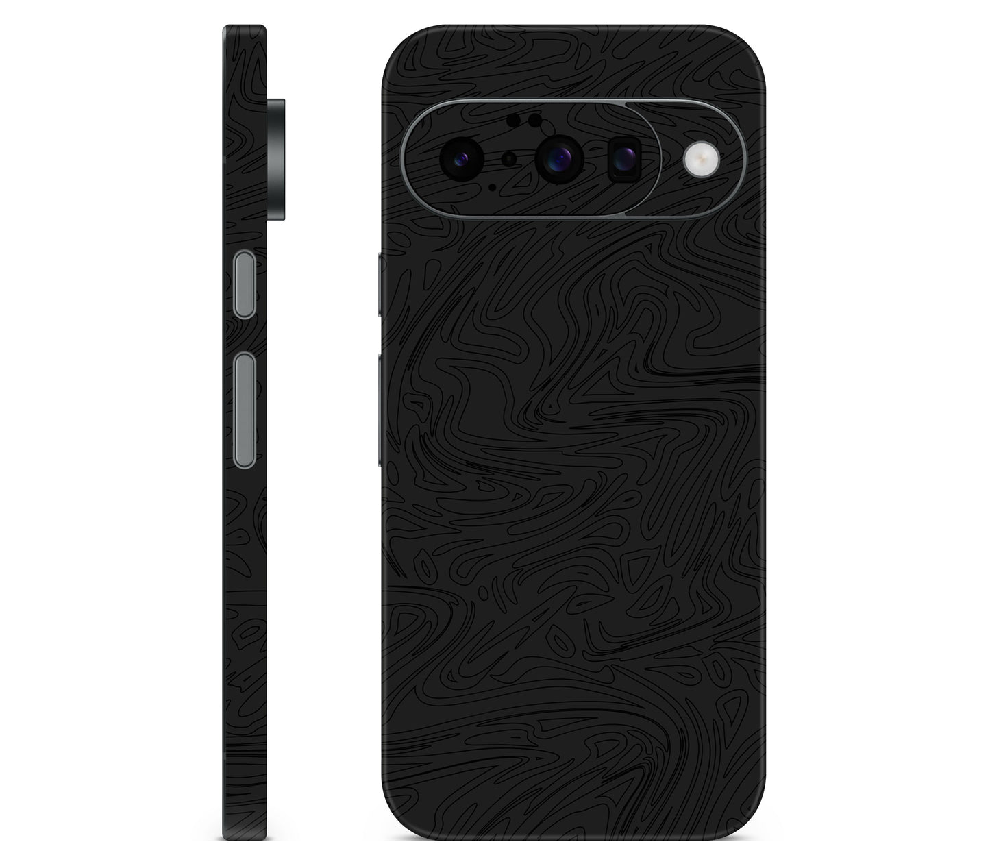 Google Pixel 11 skin, Black Ice, full wrap skin