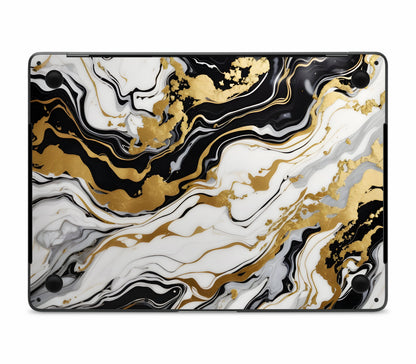 MacBook Pro 15" (2019, Touch Bar) skin, Gold Flare, bottom skin