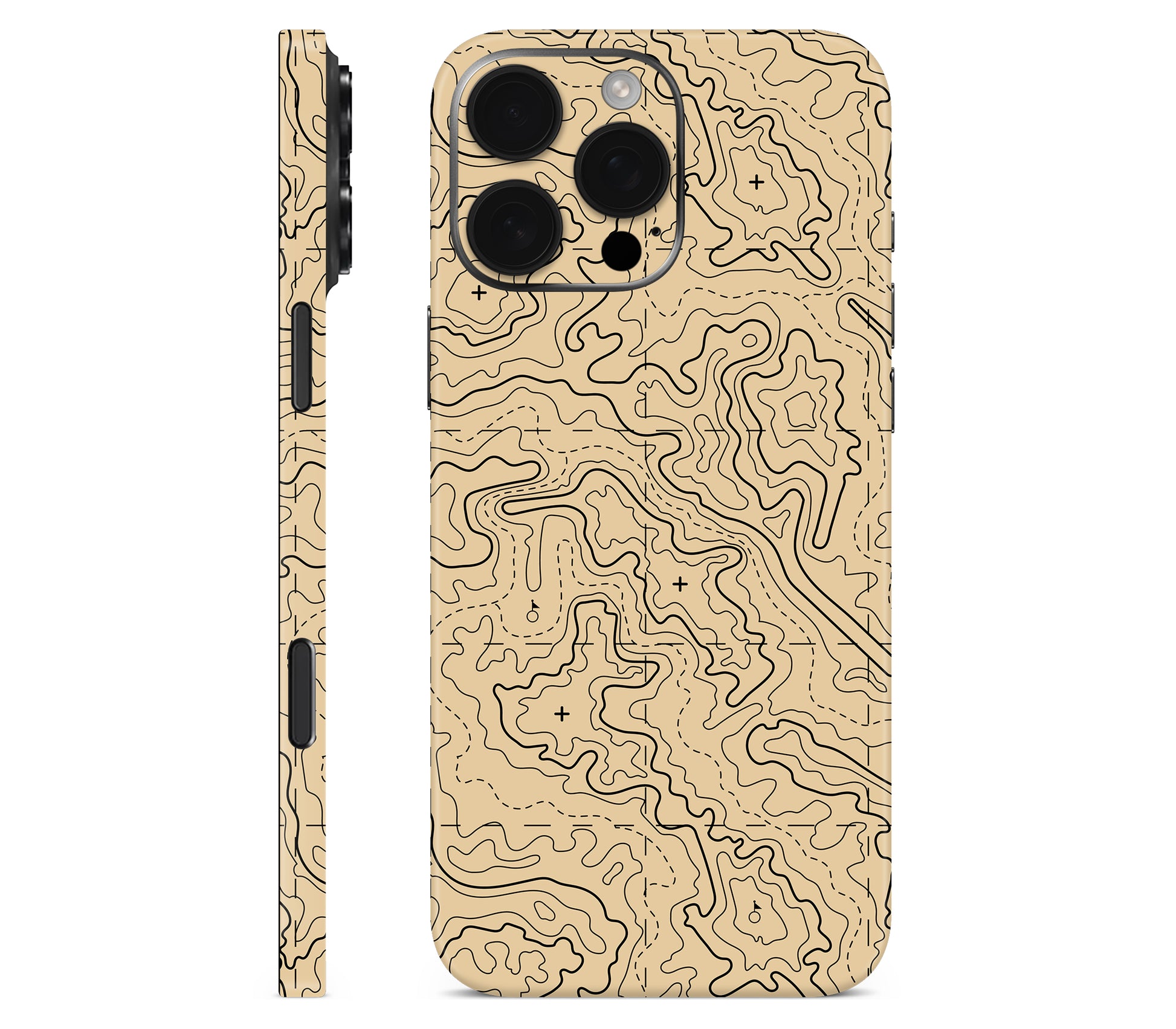 iPhone 16 Pro skin, Lockdown (Sandline), full wrap without logo cutout
