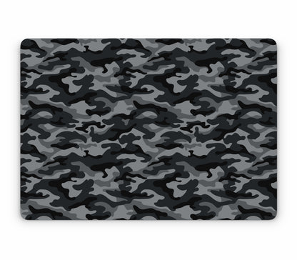 MacBook Air 13" (2025, M4) skin, Urban Camo, top skin without logo cutout
