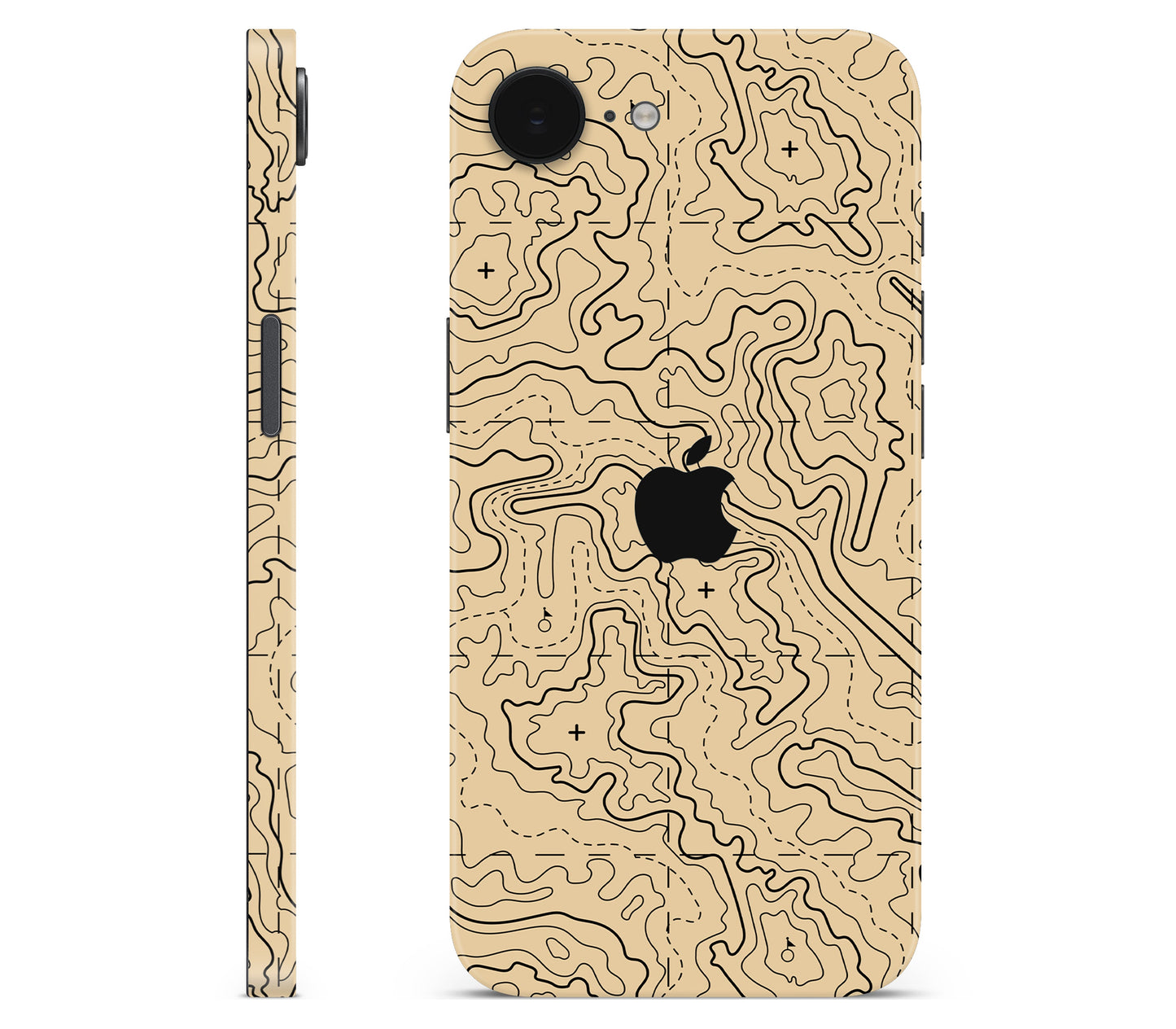 iPhone 17e skin, Lockdown (Sandline), full wrap with logo cutout