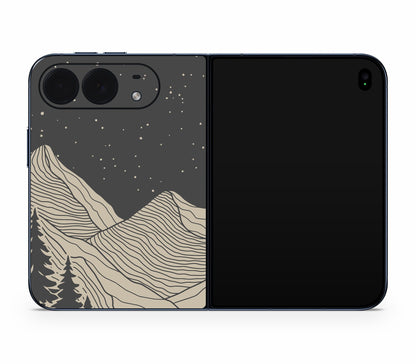iPhone Duo skin, Nightline, back skin without logo cutout