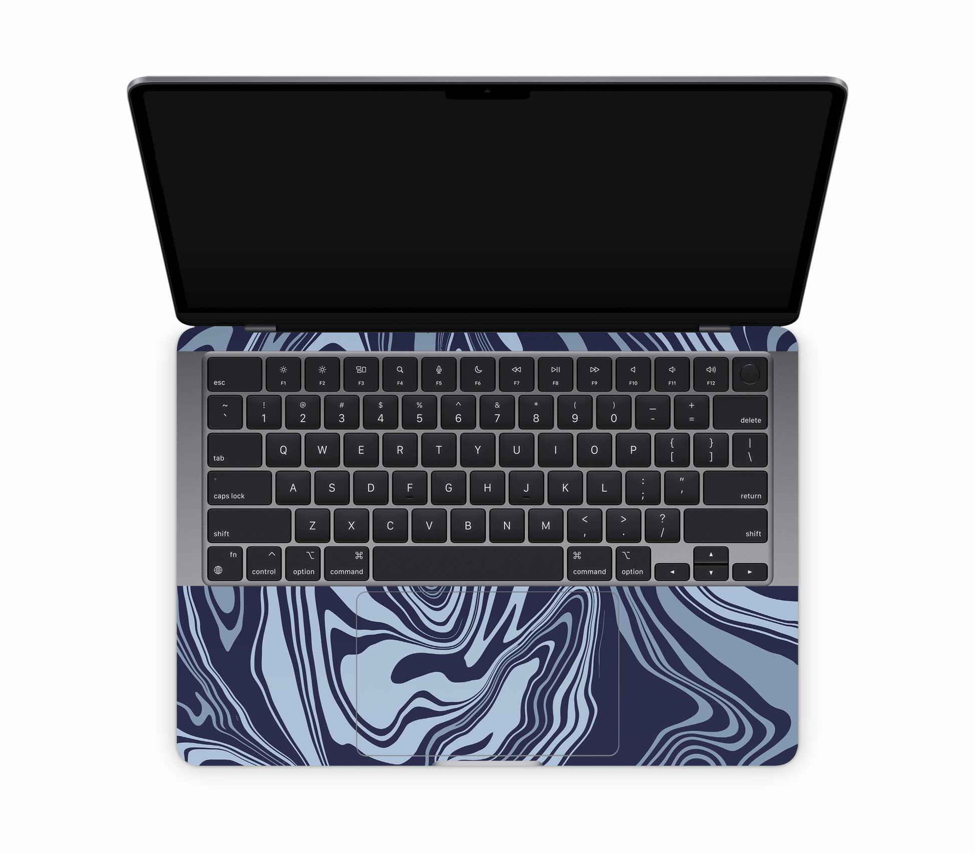 MacBook Neo skin, Vertigo (Blur), inside skin