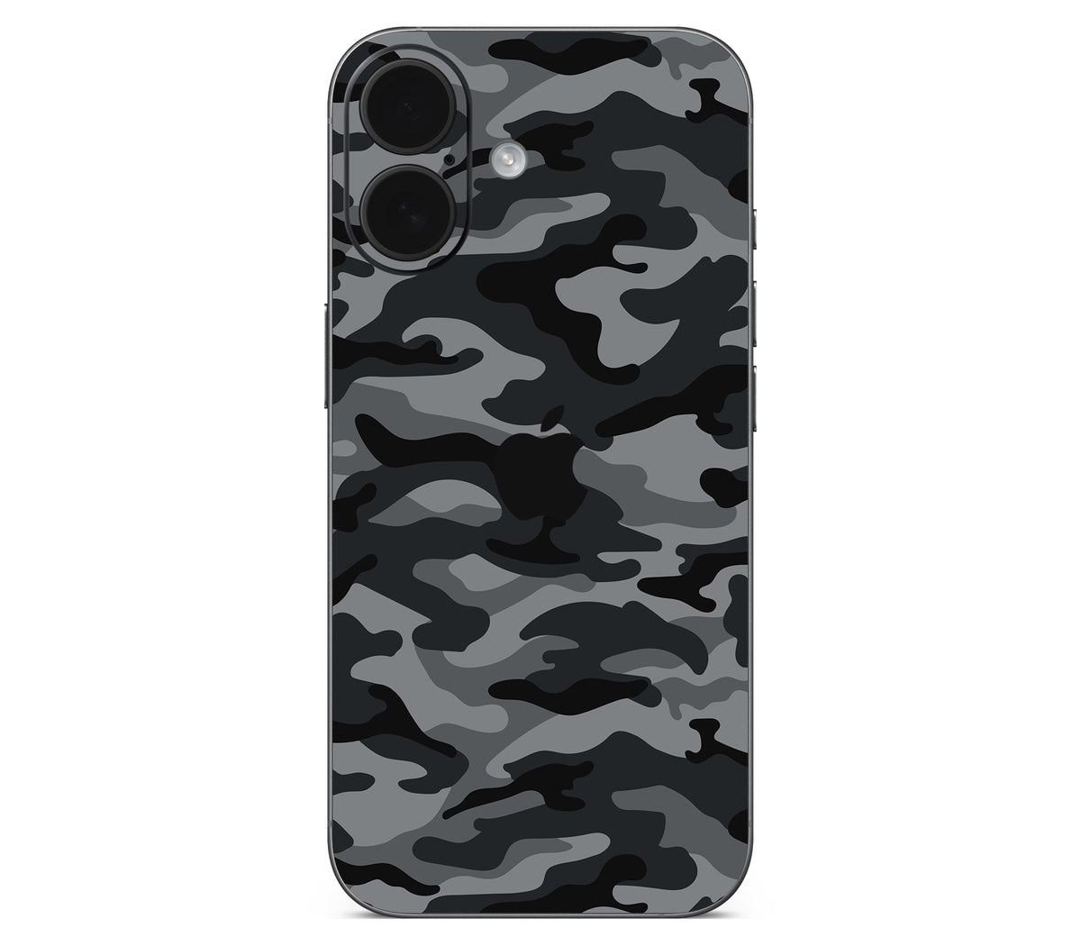 iPhone 17 skin, Urban Camo, back skin with logo cutout
