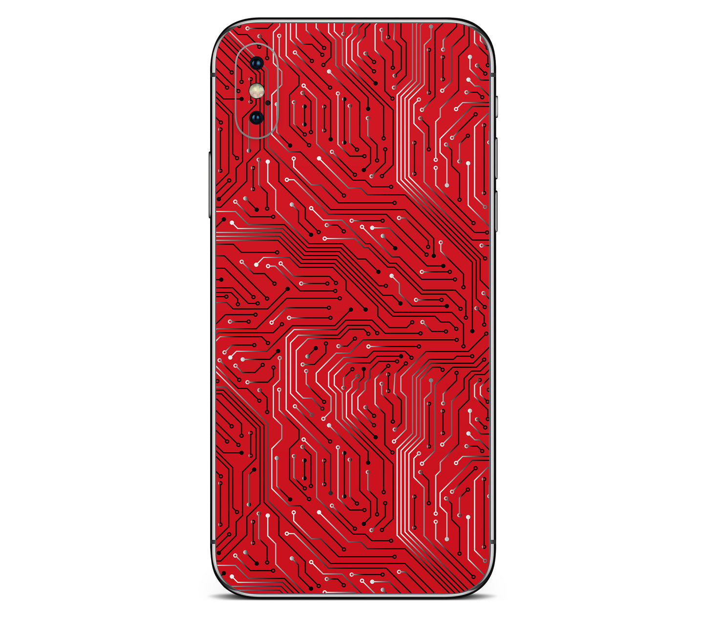 iPhone XS Max skin, REDLINE, back skin without logo cutout
