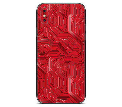 iPhone X skin, REDLINE, back skin without logo cutout