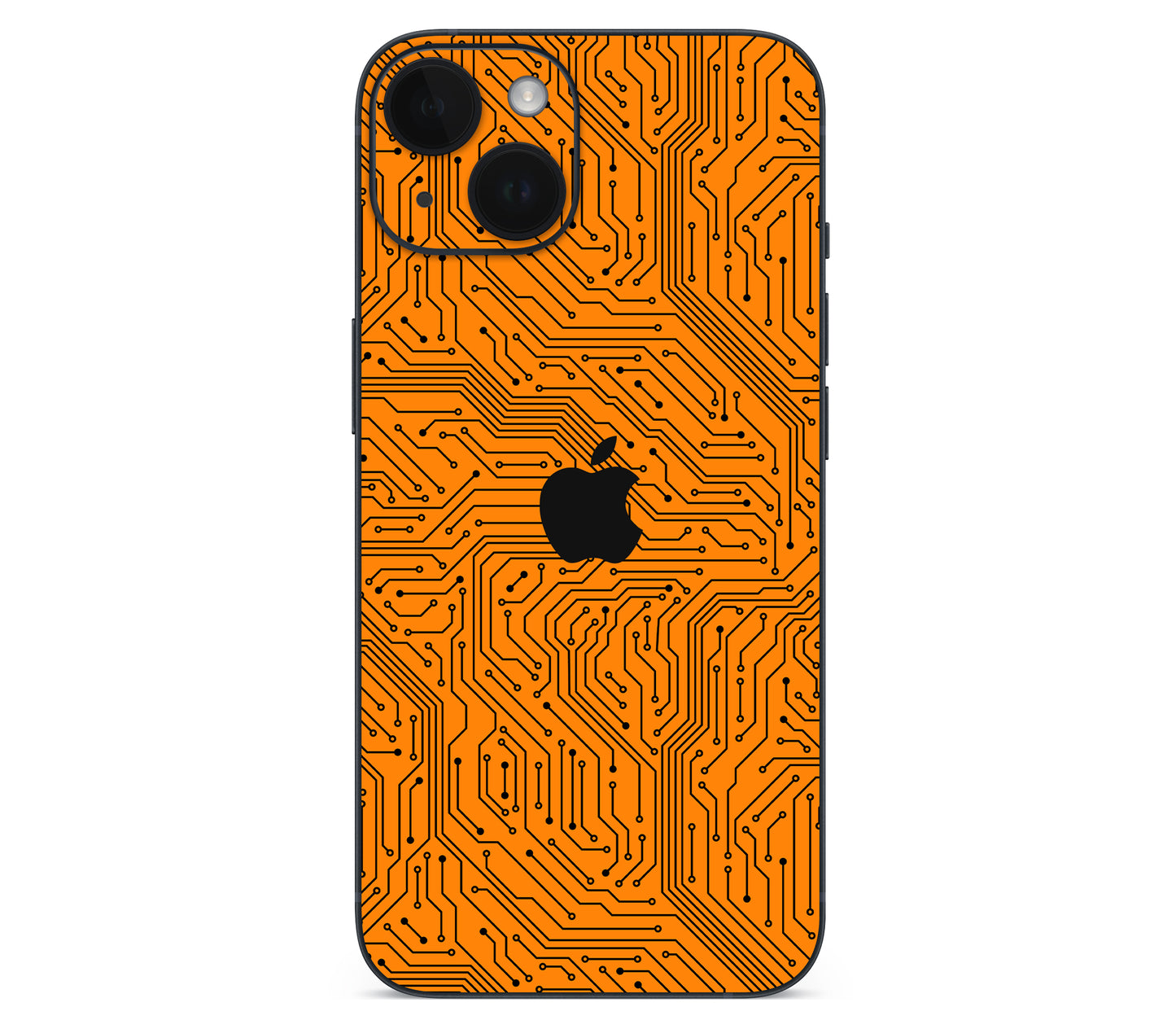 iPhone 14 skin, Pulse Grid, back skin with logo cutout