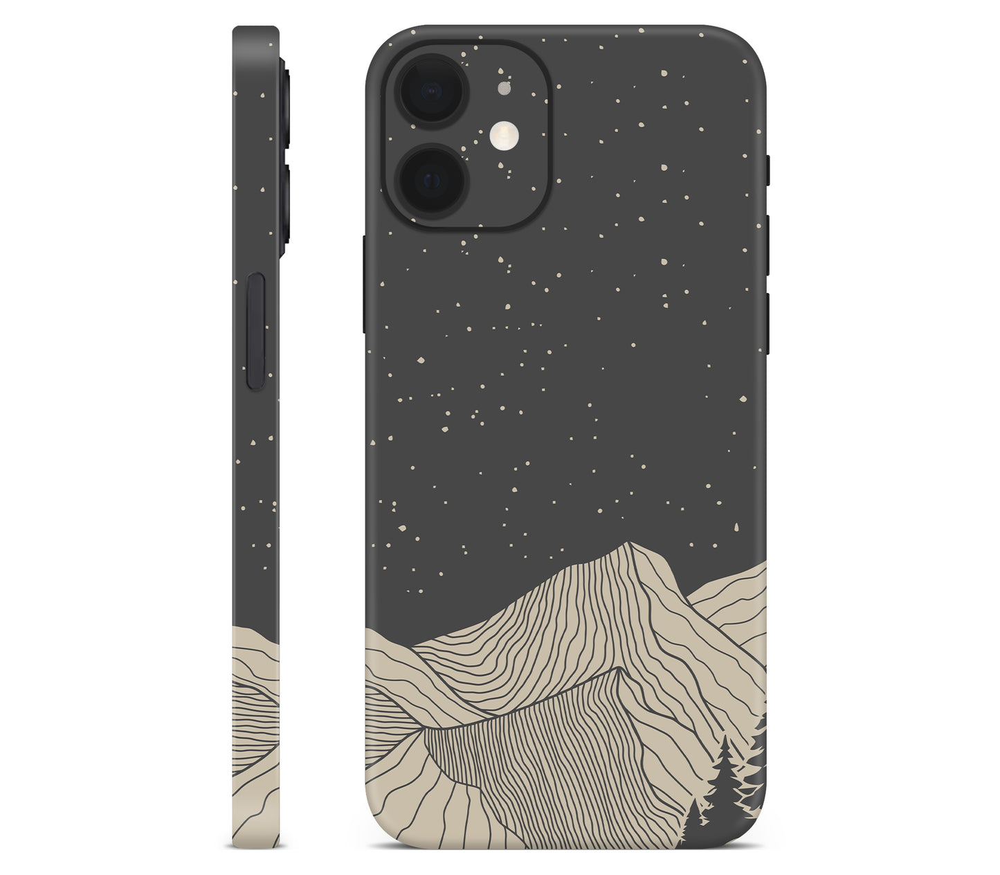iPhone 12 skin, Nightline, full wrap without logo cutout