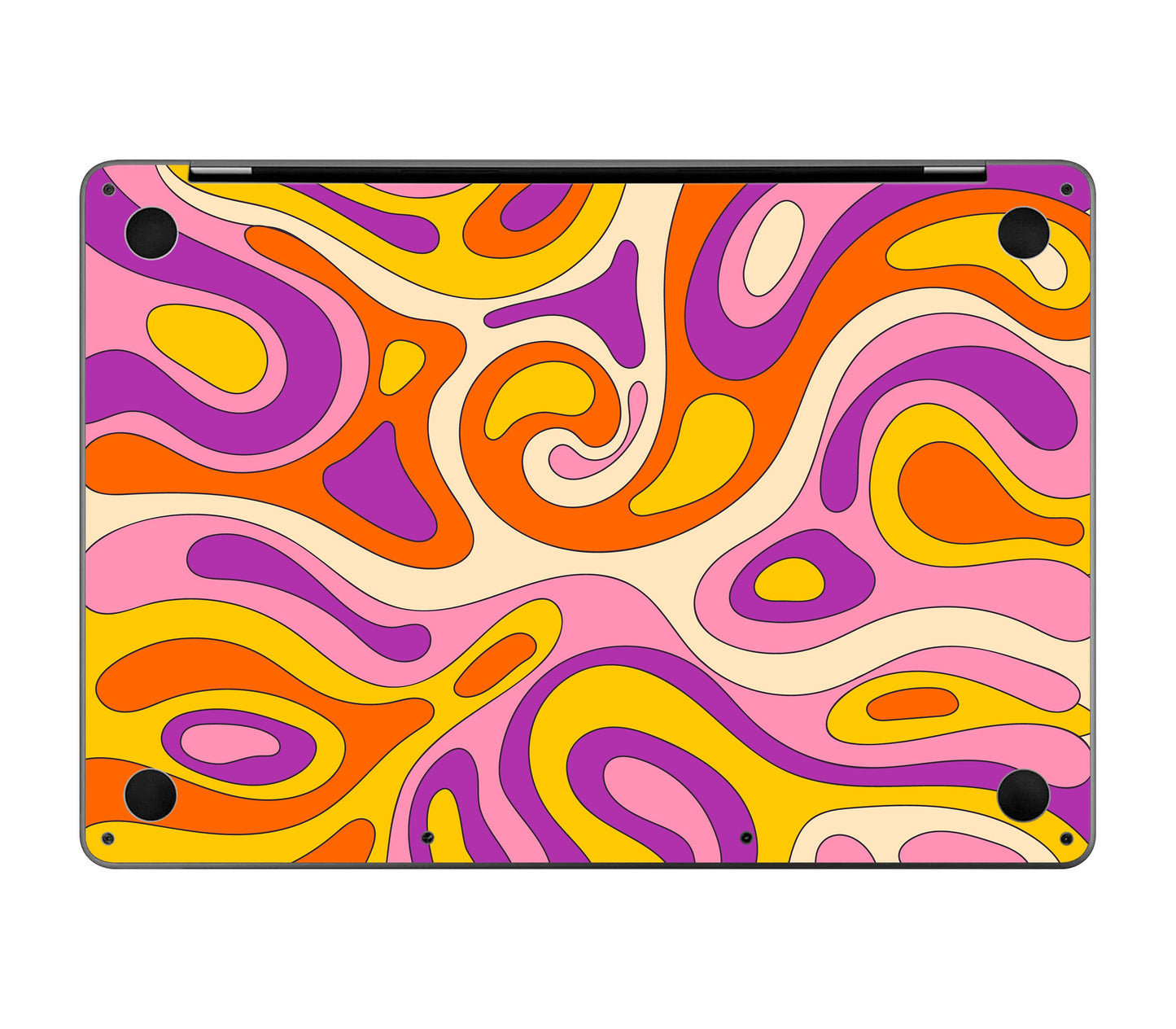 MacBook Pro 13" (2020, M1) skin, Psycho Vortex, bottom skin