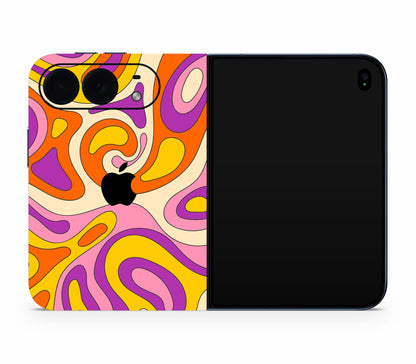 iPhone Duo skin, Psycho Vortex, full wrap with logo cutout