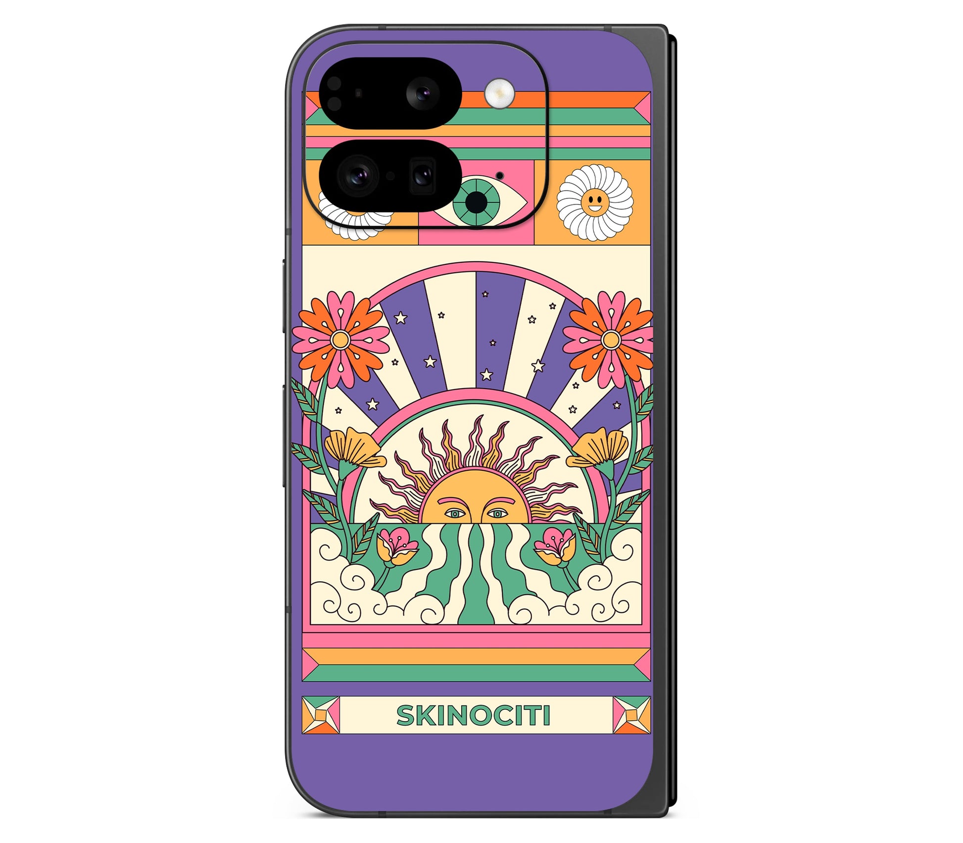 Google Pixel 11 Pro Fold skin, Acidic Glare, back skin