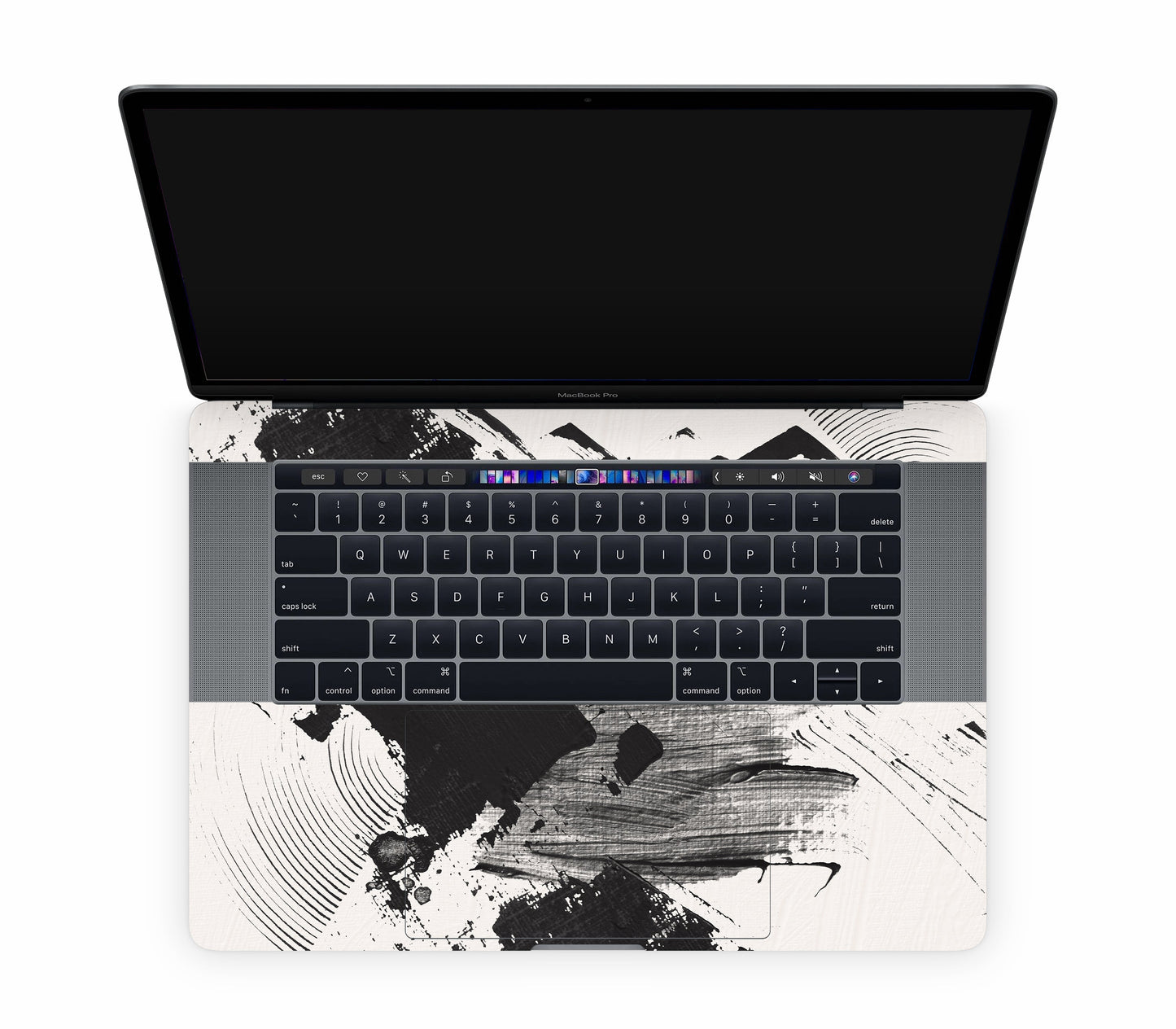MacBook Pro 15" (2019, Touch Bar) skin, Black Noir, inside skin