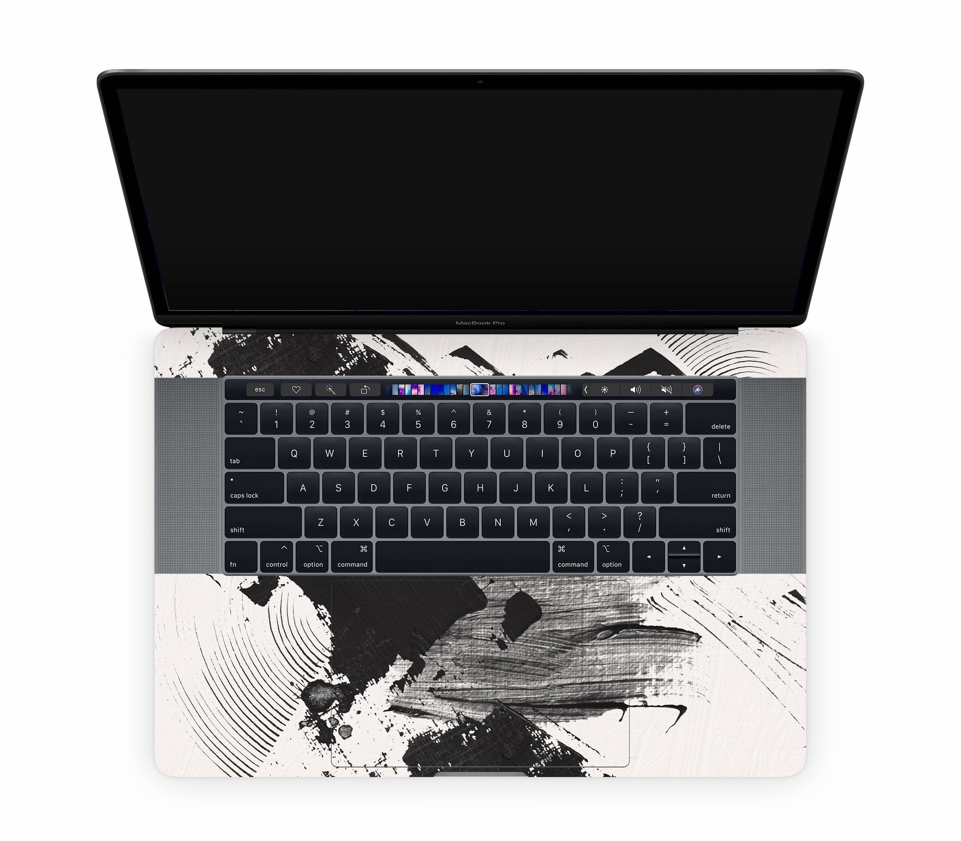 MacBook Pro 15" (2019, Touch Bar) skin, Black Noir, inside skin