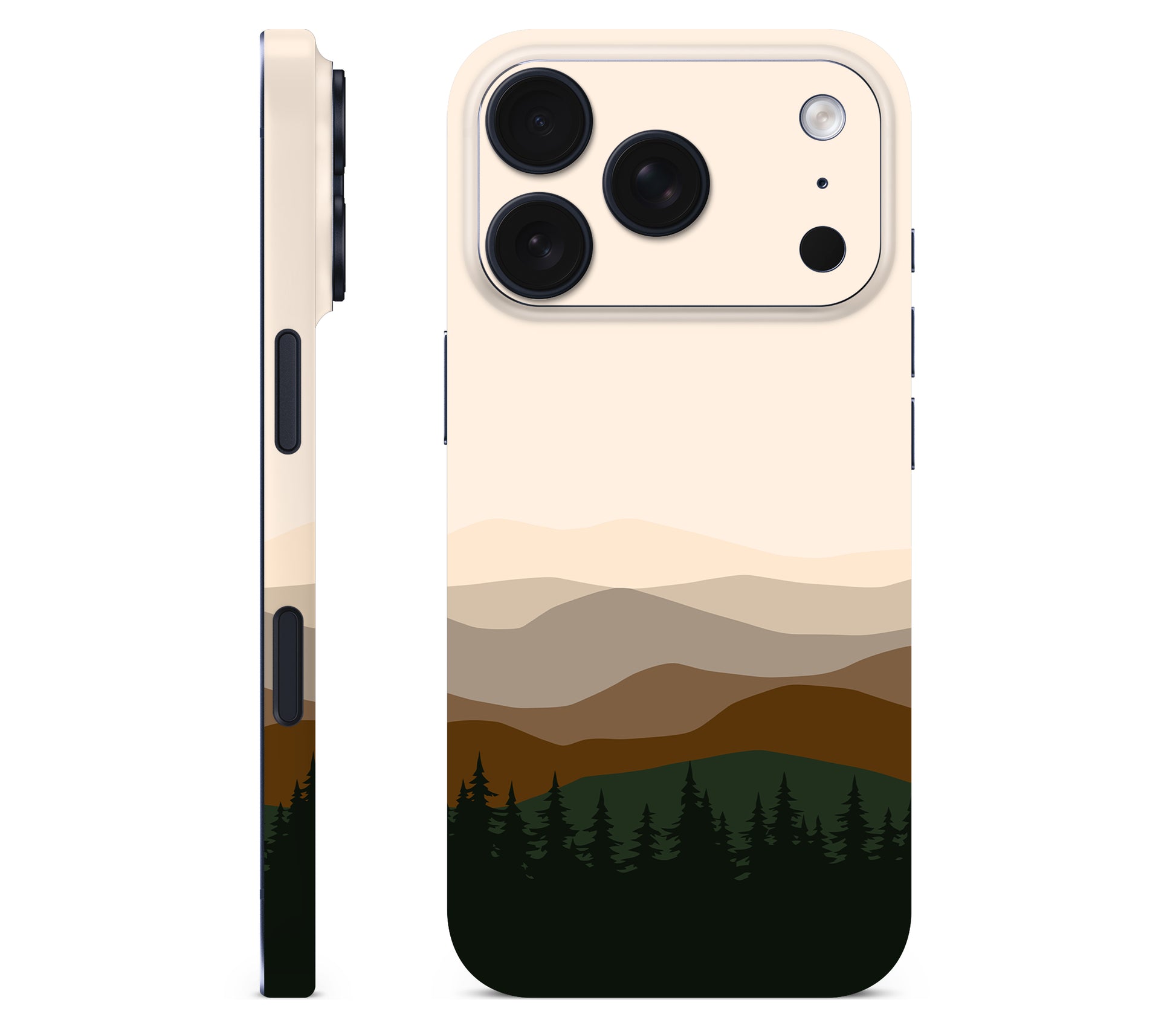 iPhone 17 Pro skin, Sierra Dusk, full wrap without logo cutout