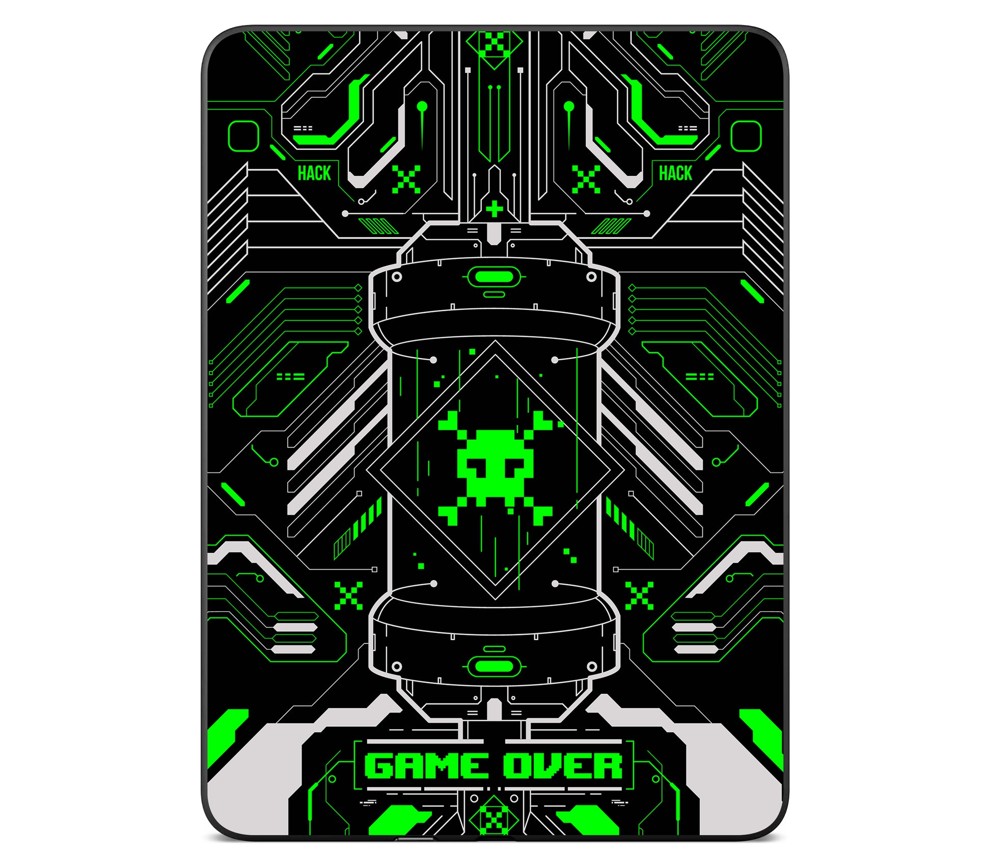 Kindle Paperwhite (Gen 12) skin, Fatal Error (Acid), back skin