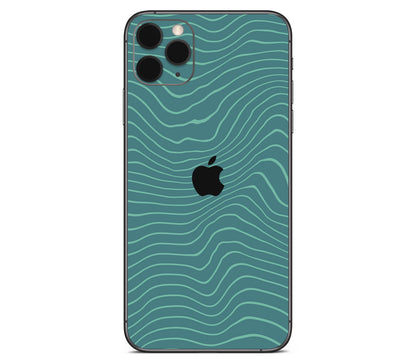 iPhone 11 Pro skin, Tide, back skin with logo cutout