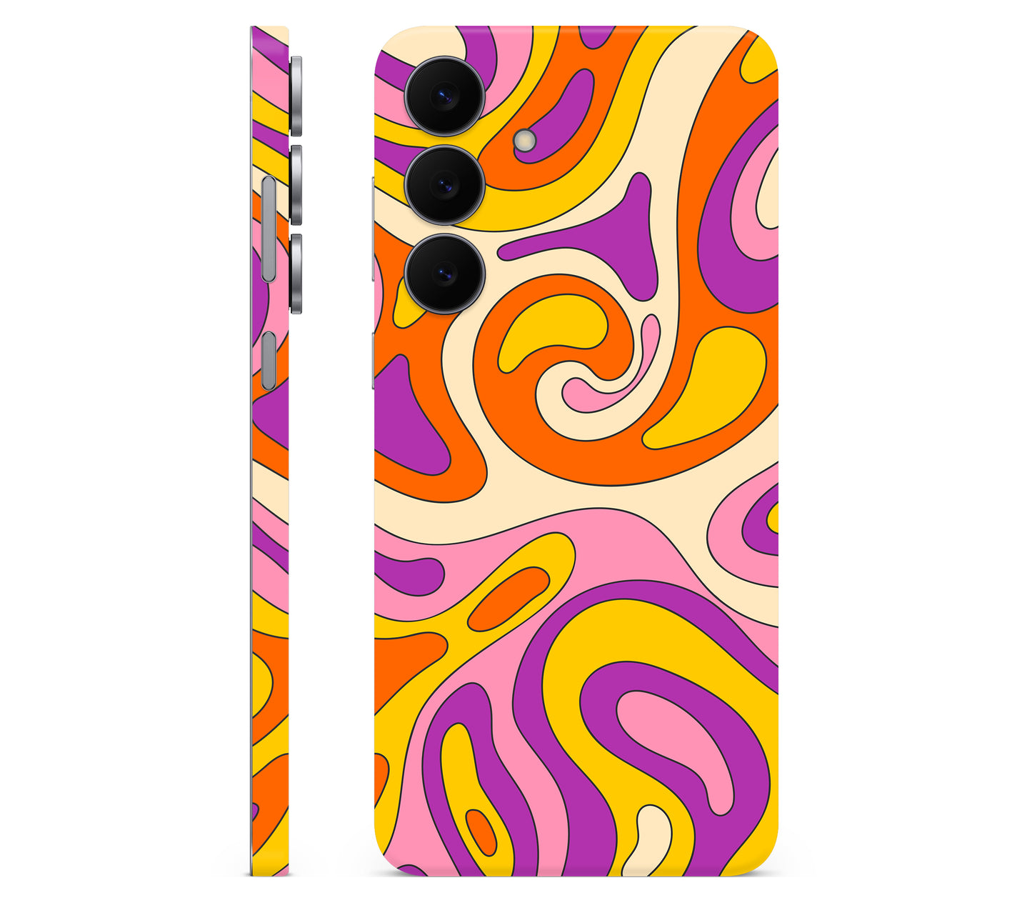 Galaxy S25 FE skin, Psycho Vortex, full wrap skin