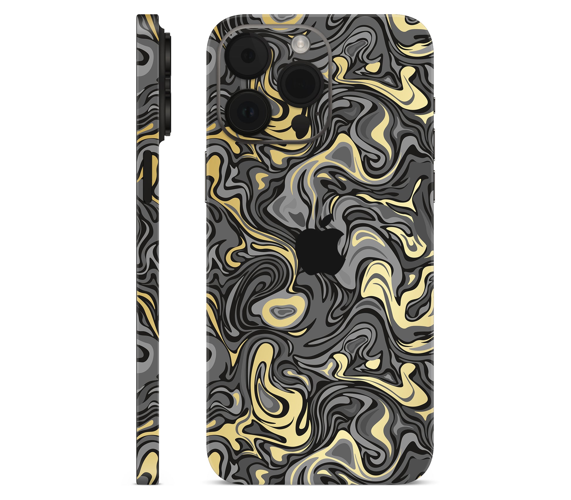 iPhone 14 Pro skin, Damnation, full wrap with logo cutout