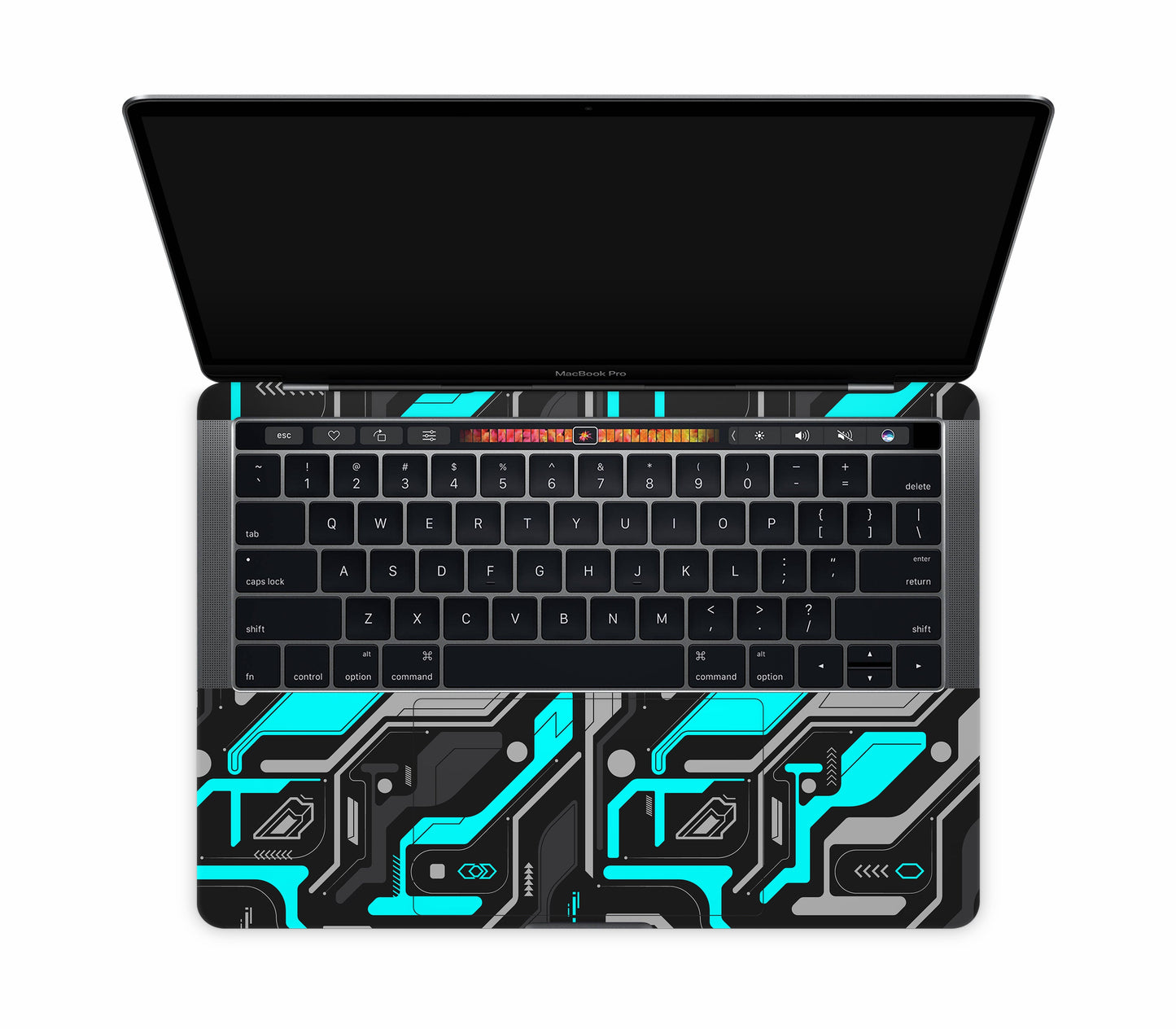 MacBook Pro 13" (2016-2019) Touch Bar skin, Code Rot (Glitch), inside skin