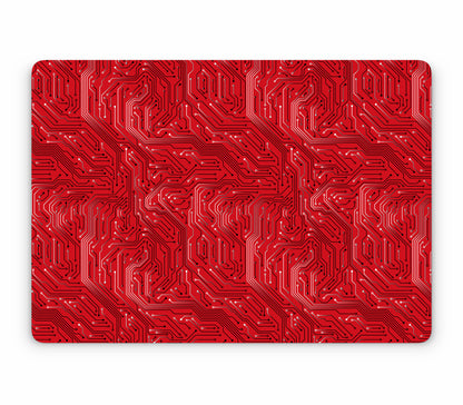 Macbook Air 13" (2012-2017) skin, REDLINE, top skin without logo cutout