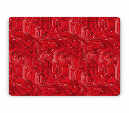 MacBook Air 13" (2025, M4) skin, REDLINE, top skin without logo cutout