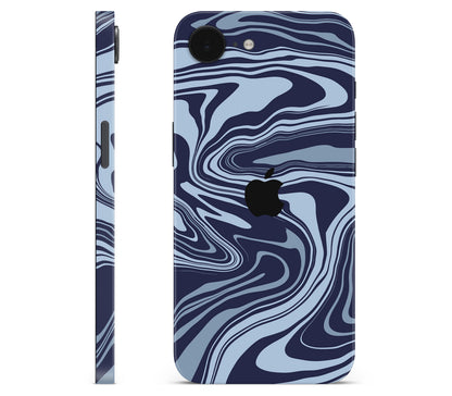iPhone 16e skin, Vertigo (Blur), full wrap with logo cutout