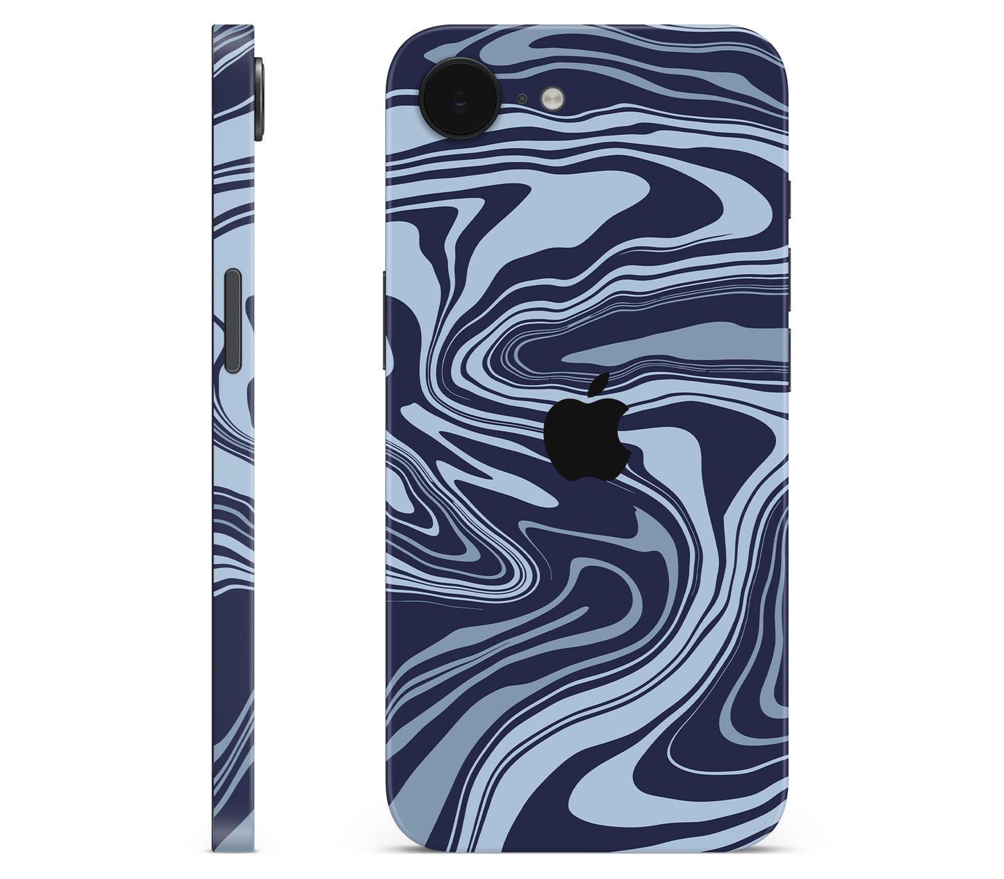 iPhone 17e skin, Vertigo (Blur), full wrap with logo cutout