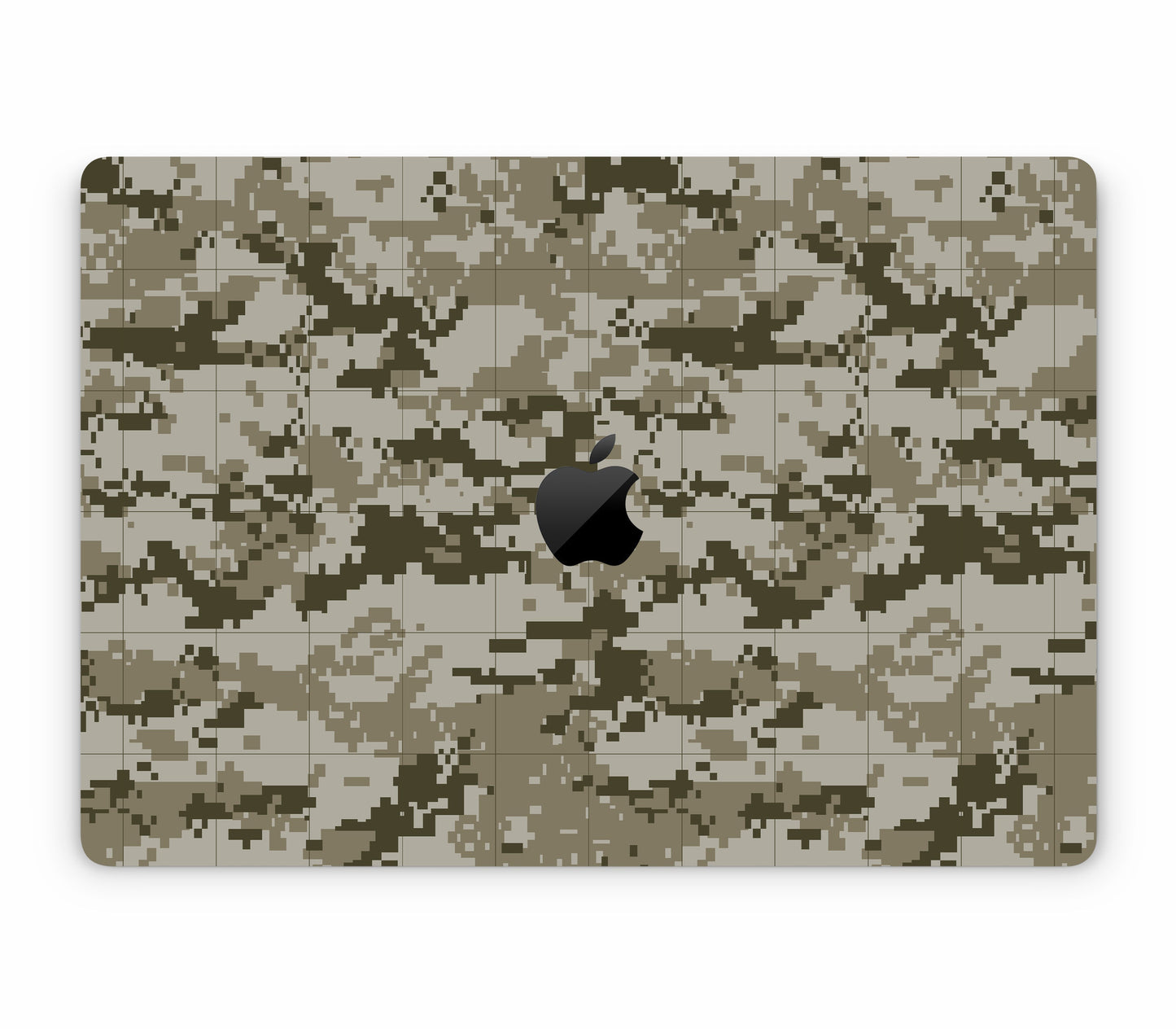 MacBook Air 15" (2025, M4) skin, Stealth Mode, top skin with logo cutout