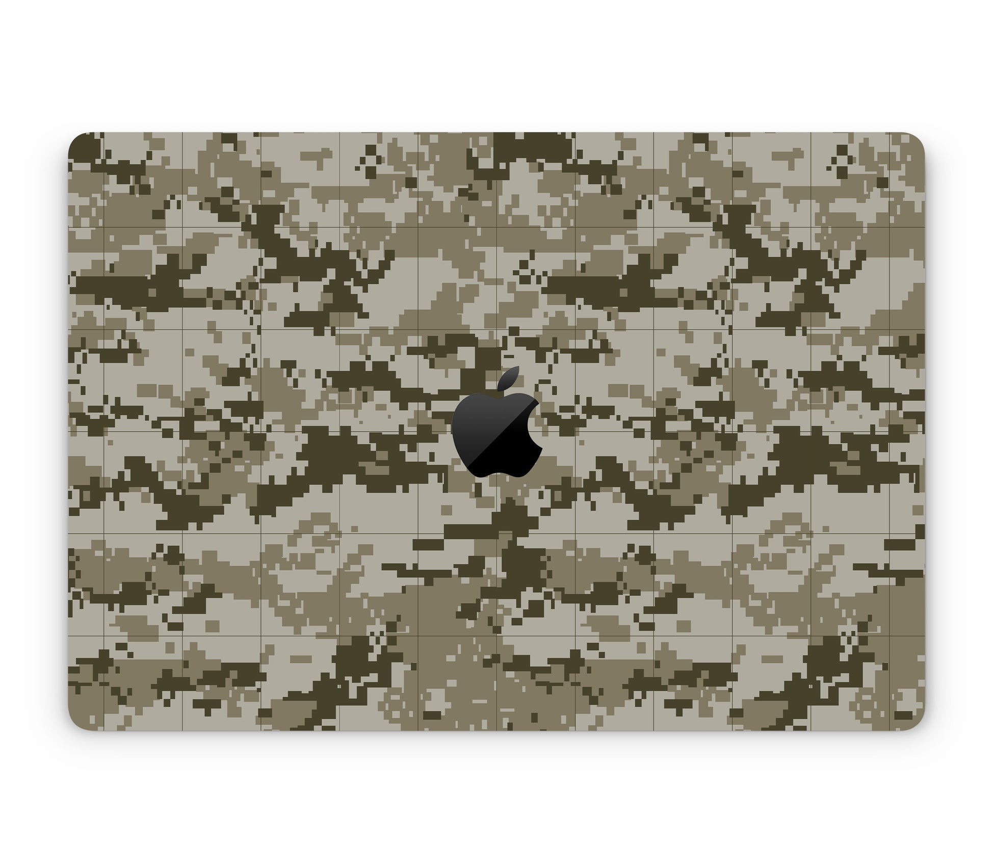 MacBook Air 15" (2025, M4) skin, Stealth Mode, top skin with logo cutout
