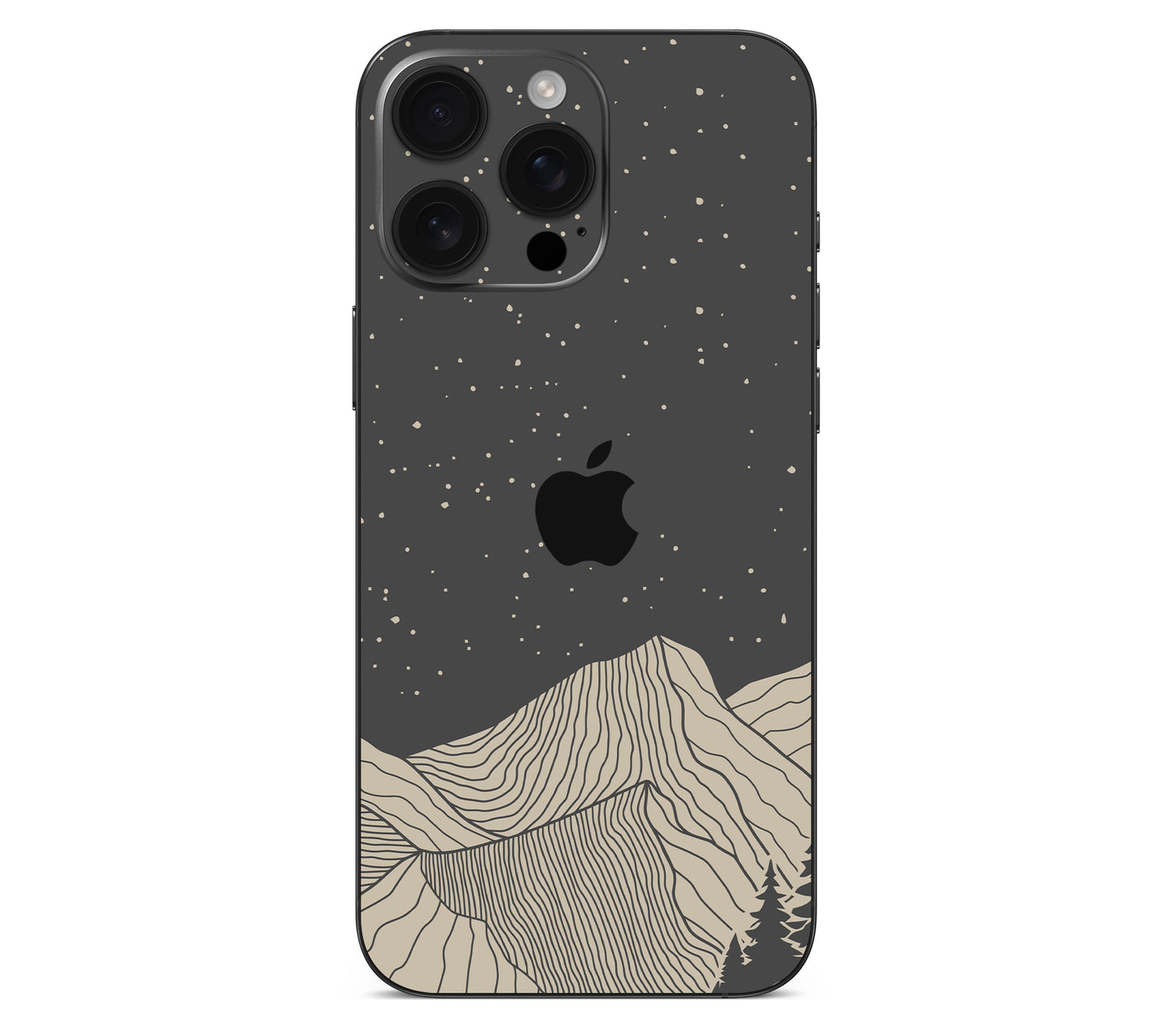 iPhone 16 Pro Max skin, Nightline, back skin with logo cutout
