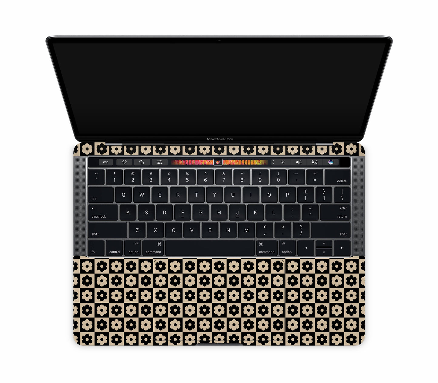 MacBook Pro 13" (2016-2019) Touch Bar skin, Floral Grid, inside skin